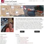 Professor Lisa LeCount's website features photos of excavation sites