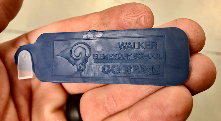keychain from Walker Elementary School