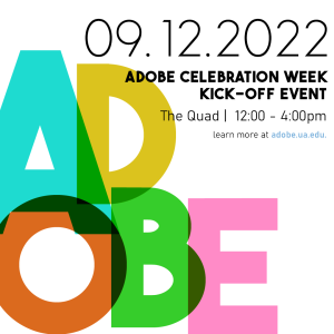 University Alabama Adobe Day promotion poster